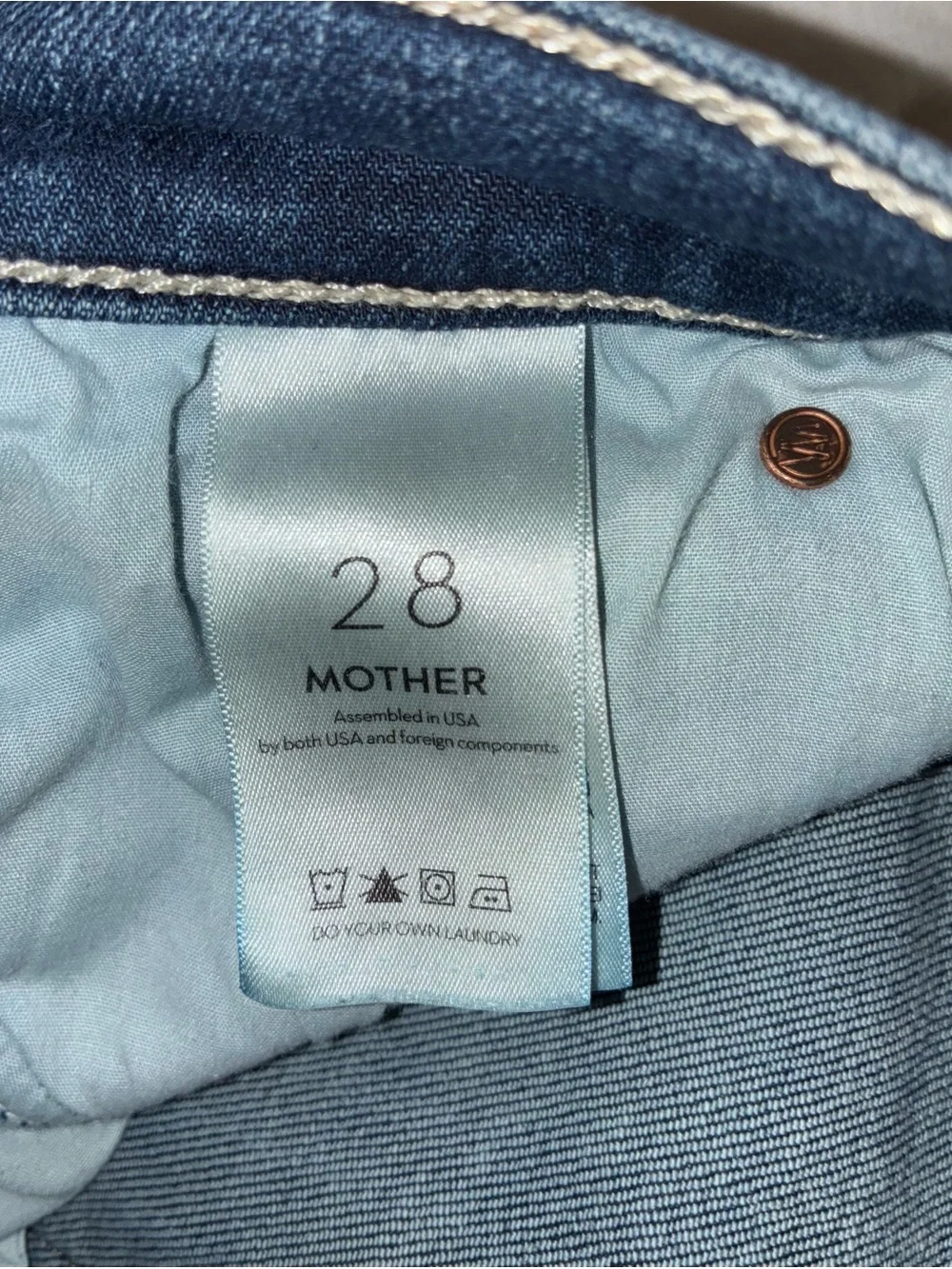 Mother Denim - The Swooner Rascal Ankle‎ Straight-Leg Jean in Hot Springs Sz 28